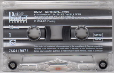 Album De velours rock: cassette