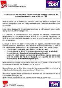 Tract CGT SUD administratifs zones collecte