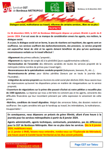 Tract propreté préavis 08 01 2024