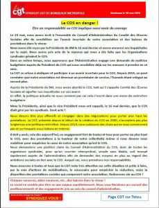 Un COS en danger!