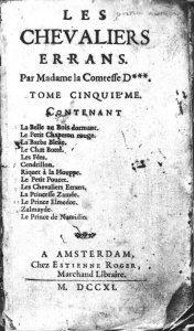 Edition des contes de Perrault dans une brochure de colportage (1711)